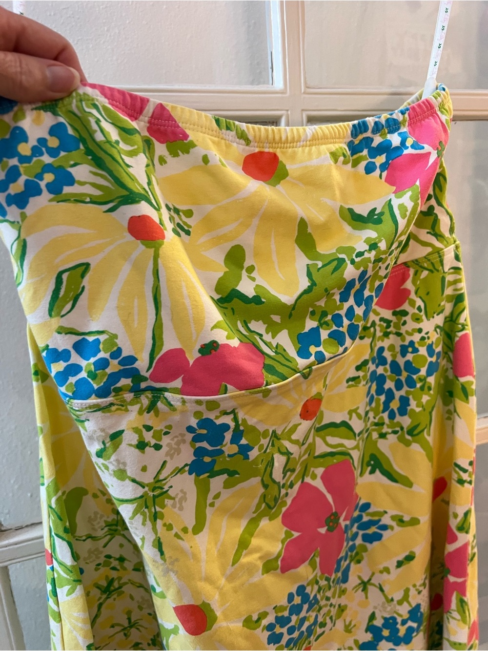 Lilly Pulitzer Strapless Floral Dress in Yellow, Pink and Blue - Picture 3 of 4